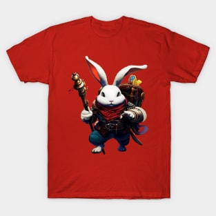 Fantasy white bunny adventurer T-Shirt